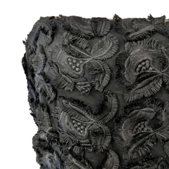 NEW COOPER ST Chenille Fabric Midi COCKTAIL DRESS $200‎ Size 8 NORDSTROM Black - Picture 6 of 16